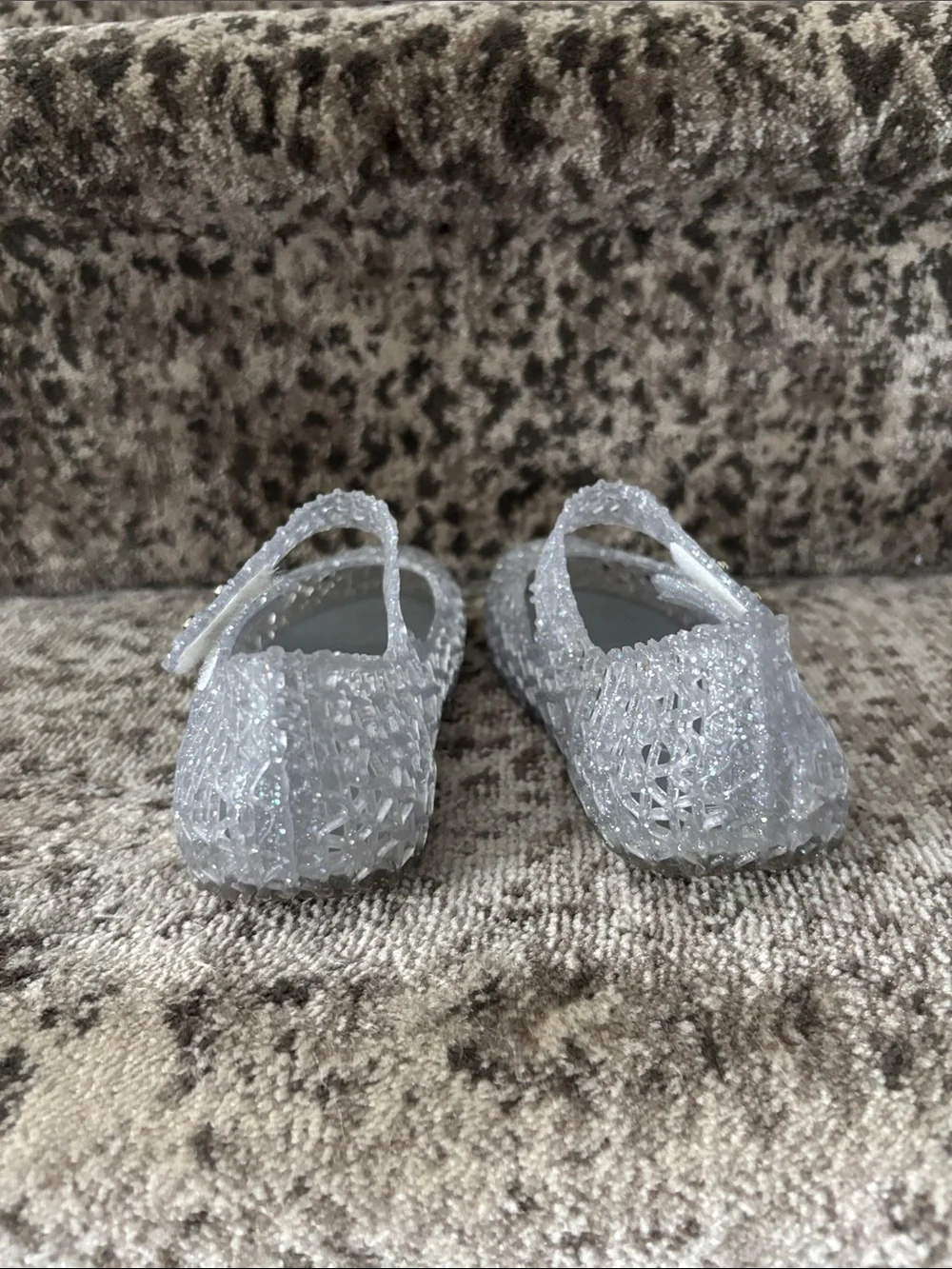 Mini Melissa Campana Clear Glitter Jelly Mary Jane Shoes toddler 10